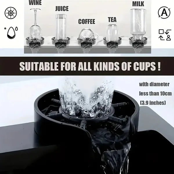 Two-piece Kitchen Sink Faucet Cup Flusher, Automatic Sink Flusher,