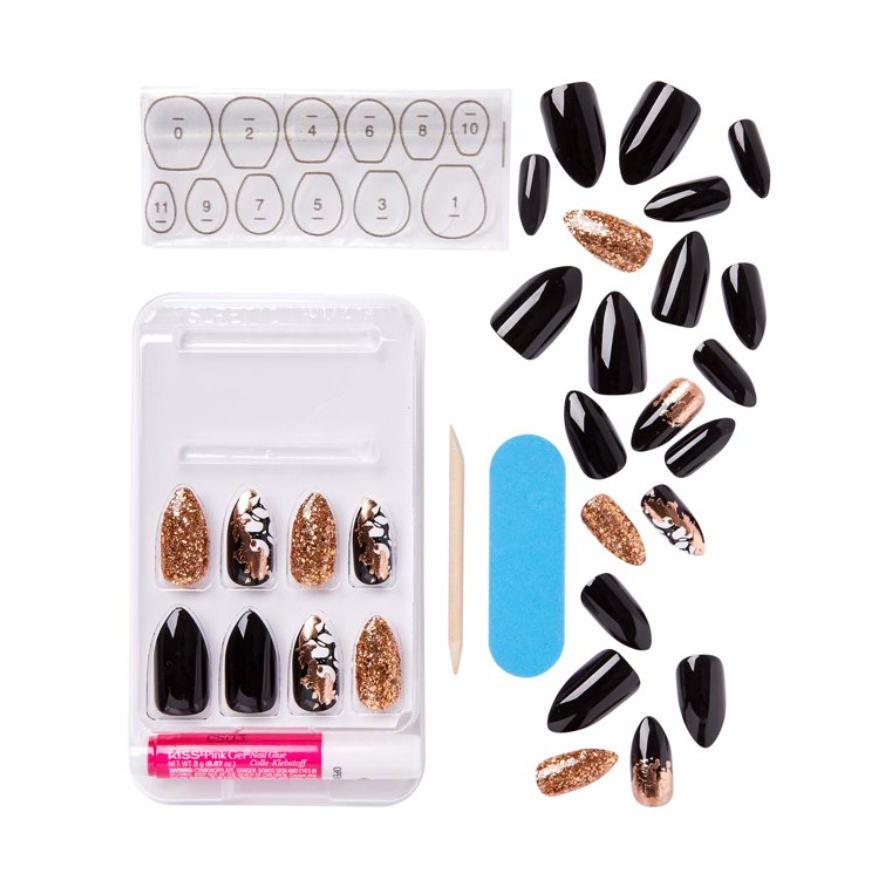 Limited Edition Halloween Design 28 Fake Nails - Pumpkin Light