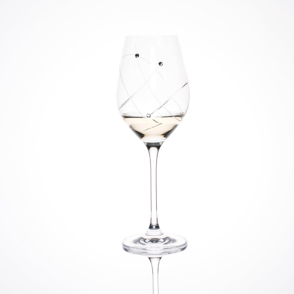 Swirl White Wine Glasses - Set of 2pc in a gift box