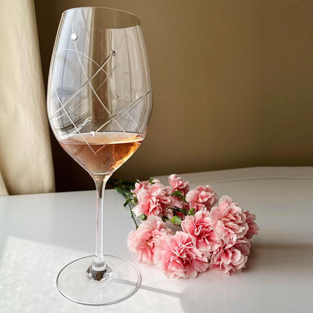 Swirl White Wine Glasses - Set of 2pc in a gift box